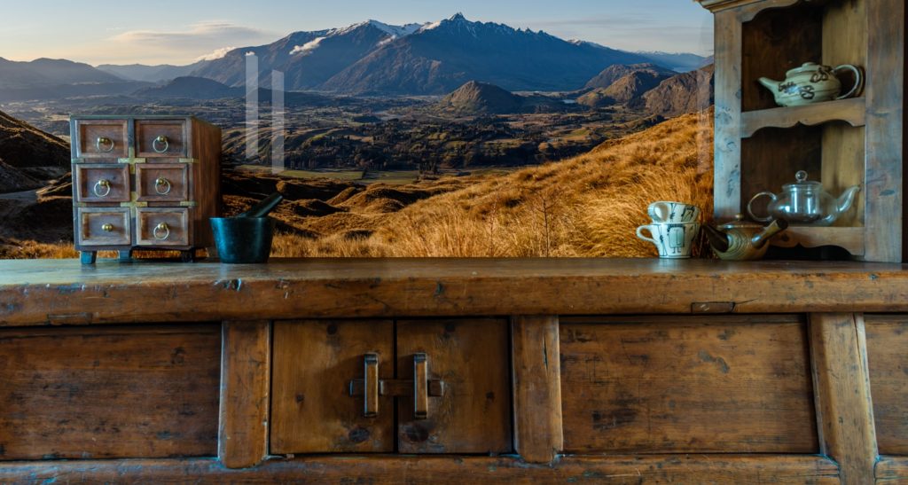 Queenstown from Skippers road as a splashback