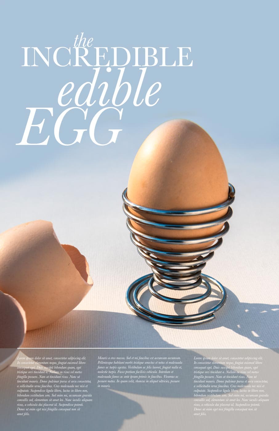 The incredible edible egg advertisement